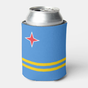 Latas Enfriador de Lata de Bandera Patriótica de Aruba