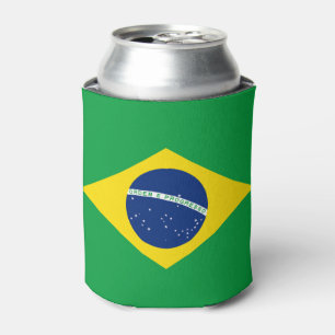 Latas Enfriador de Lata de Bandera Patriótica de Brasil