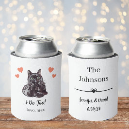 Latas Enfriador de lata de boda de gato Bombay personali