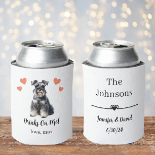 Latas Enfriador de lata de boda de mascota Schnauzer min