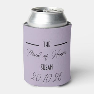 Latas Enfriador de Lata de Boda Doncella de Honor Lavand
