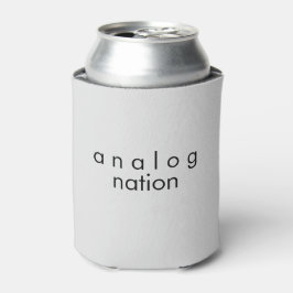 Latas Enfriador de lata de espuma Analog Nation gris cla