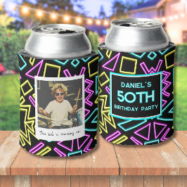 Latas Enfriador de lata de foto retro para cumpleaños 50