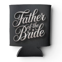 Enfriador De Lata De Guión De Padre De La Novia