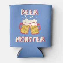 Enfriador de Lata de Monstruo de Cerveza | Fondo A