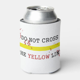 Latas Enfriador De Lata De No Cruzar La Línea Amarilla