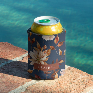 Latas Enfriador de Lata de Otoño Azul Marino