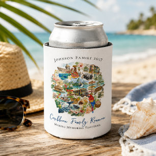 Latas Enfriador de Lata de Reunión Familiar del Caribe I