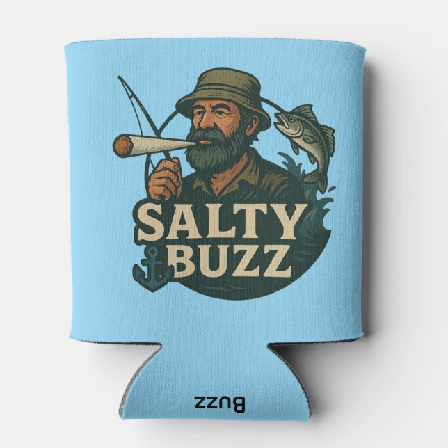 Latas Enfriador de lata de Salty Buzz original (Reverso)