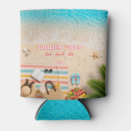 Latas Enfriador de Lata de Verano de Playa Estético