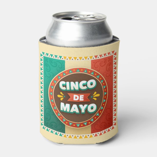 Latas Enfriador de lata del Cinco De Mayo (Lata Anverso)