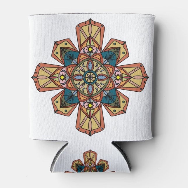 Latas Enfriador de Lata | Diseño Celestial Mandala 3.1 (Anverso)