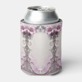 Latas Enfriador de lata floral rosa