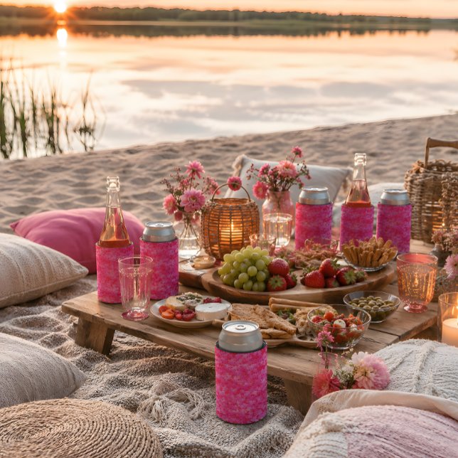 Latas Enfriador de Lata Floral Rosa Rubor (Subido por el creador)