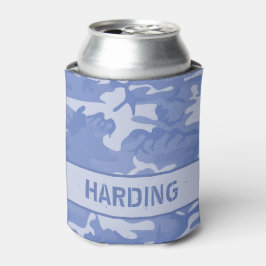 Latas Enfriador de Lata Monogramado de Camuflaje Azul