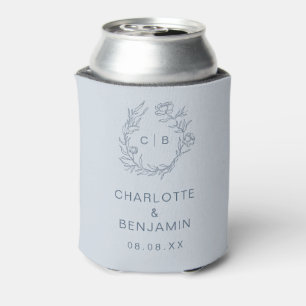 Latas Enfriador de Lata para Boda Azul