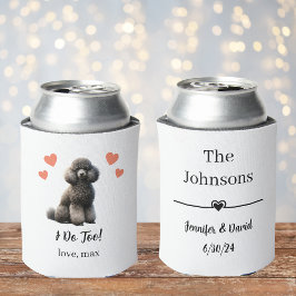 Latas Enfriador de lata para boda de mascota Caniche per