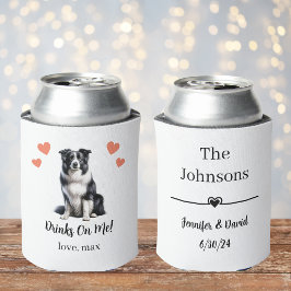 Latas Enfriador de lata para boda de mascota personaliza
