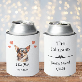 Latas Enfriador de lata para boda de mascota personaliza