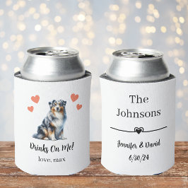 Latas Enfriador de lata para boda de mascota personaliza