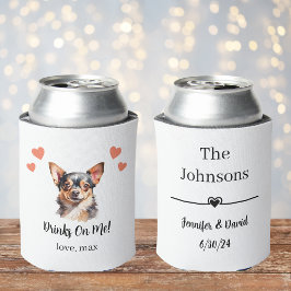 Latas Enfriador de Lata para Boda de Mascota Personaliza