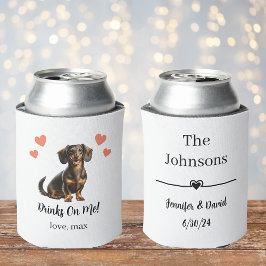 Latas Enfriador de lata para boda de mascota personaliza