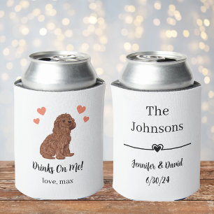 Latas Enfriador de lata para boda de mascota personaliza