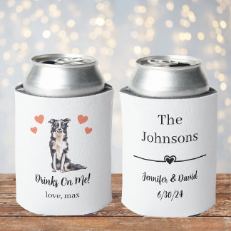 Latas Enfriador de Lata para Boda de Mascota Personaliza