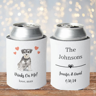 Latas Enfriador de Lata para Boda de Mascota Personaliza