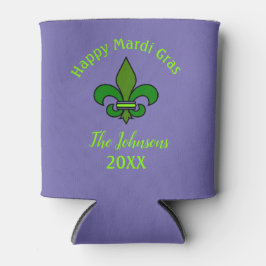 Latas Enfriador de lata para fiesta de Mardi Gras Fleur 
