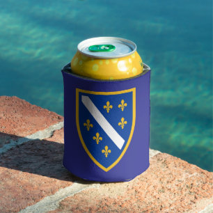 Latas Enfriador de Lata Patriótico Escudo de Bosnia 