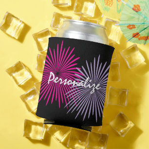 Latas Enfriador de lata personalizado con diseño de fueg