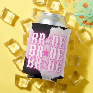 Latas Enfriador de Lata Personalizado Cowgirl Bride Howd