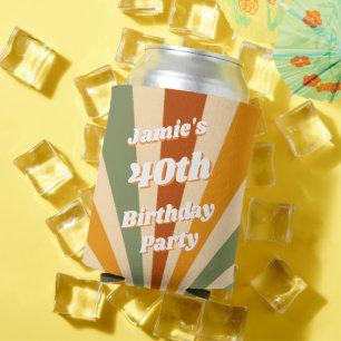 Latas Enfriador de lata personalizado divertido retro pa