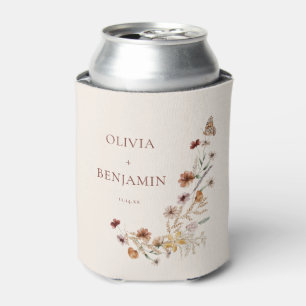 Latas Enfriador de lata personalizado Rust Wildflower Bo