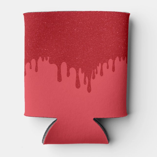 Latas Enfriador de Lata Rojo Tomate Personalizable – Dis (Anverso)
