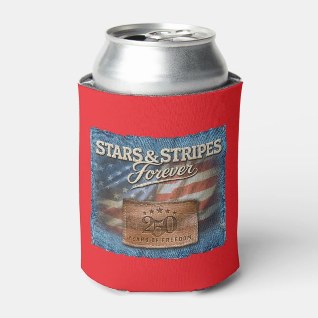 Latas Enfriador de Lata Star & Stripes Forever (Lata Anverso)