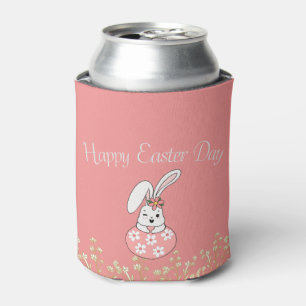 Latas Enfriador personalizado de Pascua rosa pastel