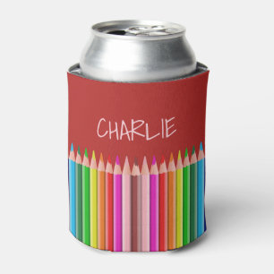 Latas Lápices de colorear enfriador de nombre personaliz