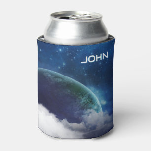 Latas Planeta Espacio Azul Enfriador de Lata Personali