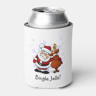 Latas Santa y Rudolph divertidos enfriador de lata para
