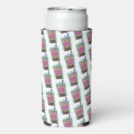 Latas Slim Boba Blast – ¡Bebe o Muere! Enfriador de Lata/Bote