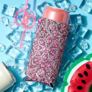 Latas Slim Enfriador de Botella Diamantes