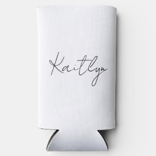 Latas Slim Enfriador de lata con nombre personalizado cumplea