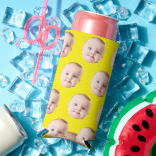 Latas Slim Enfriador de lata con rostro personalizado, foto d