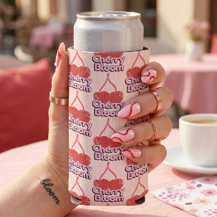 Latas Slim Enfriador de Lata de Flor de Cerezo