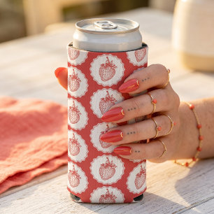 Latas Slim Enfriador de lata de fresa