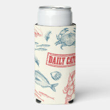 Enfriador de lata de seltzer Daily Catch de marisc
