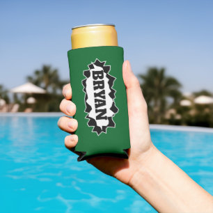 Latas Slim Enfriador de lata de seltzer personalizado con imp