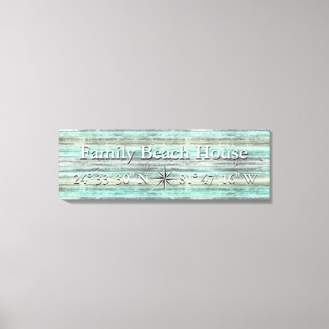 Latencia personalizado Y Decoración Costera De Lon (Anverso)